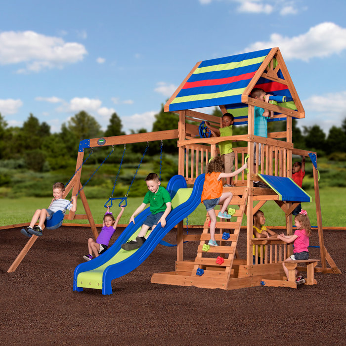 Backyard Discovery Beach Front Wooden Swing Set & Reviews Wayfair
